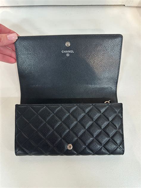 chanel cell phone wallet|Chanel continental wallet.